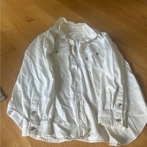 American eagleWhite Button-Up Shirt